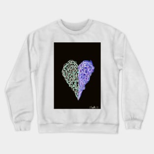 Coral Heart Crewneck Sweatshirt